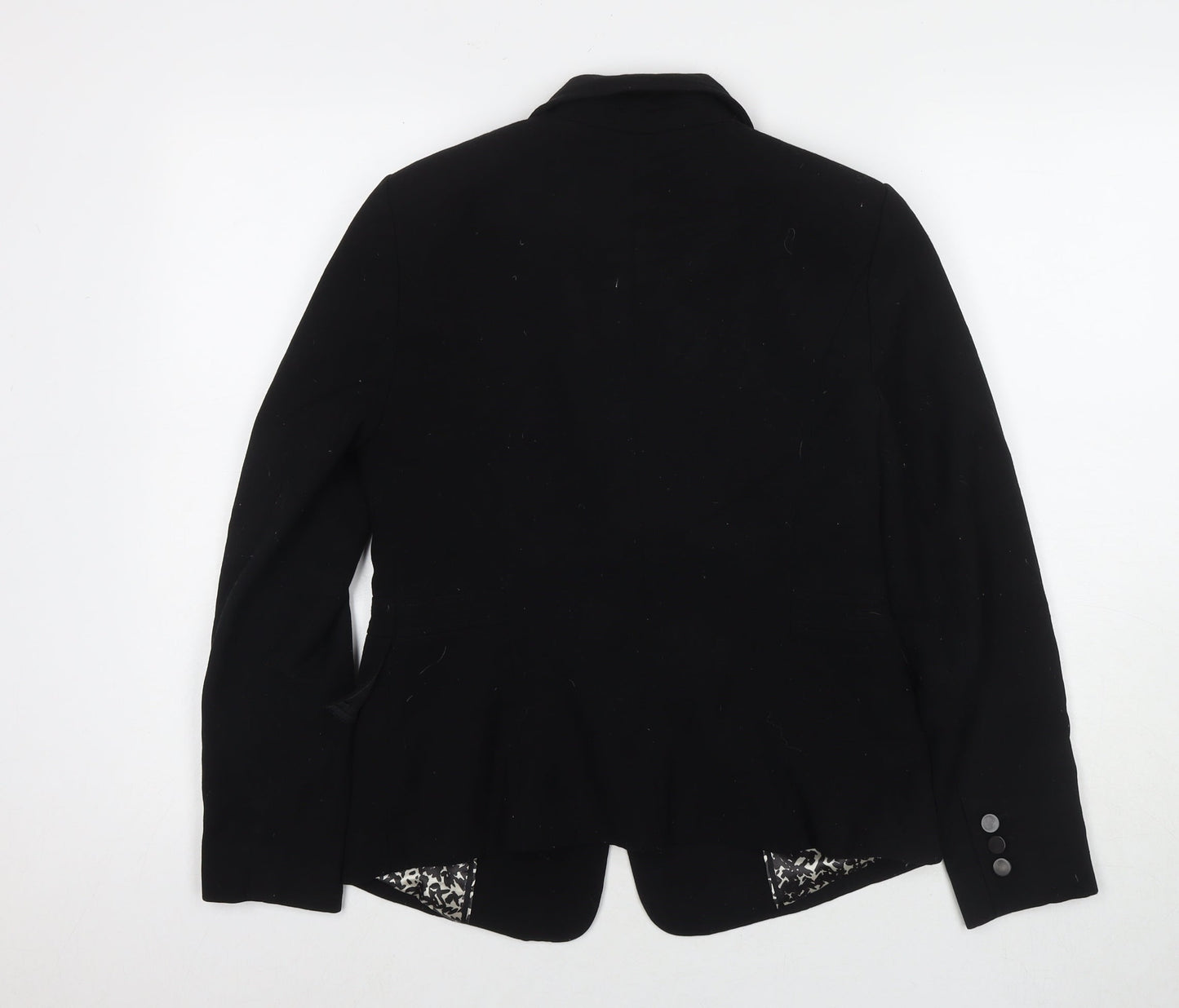 Marks and Spencer Womens Black Jacket Blazer Size 10 Button