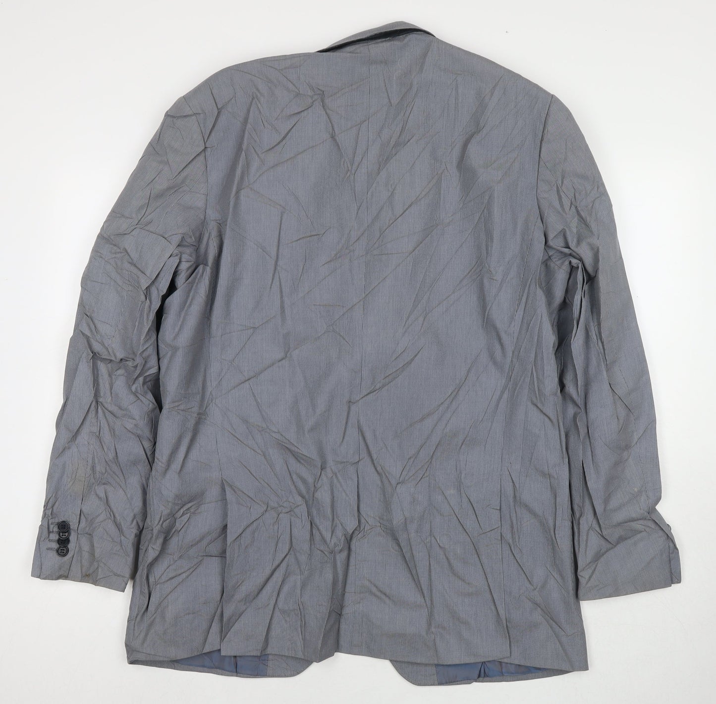 Marks and Spencer Mens Grey Cotton Jacket Suit Jacket Size 44 Regular