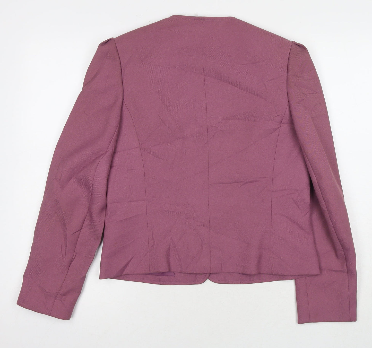 Dereta Womens Purple Jacket Blazer Size 12 Button