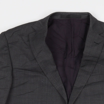 Marks & Spencer Mens Grey Wool Jacket Suit Jacket Size 42 Regular