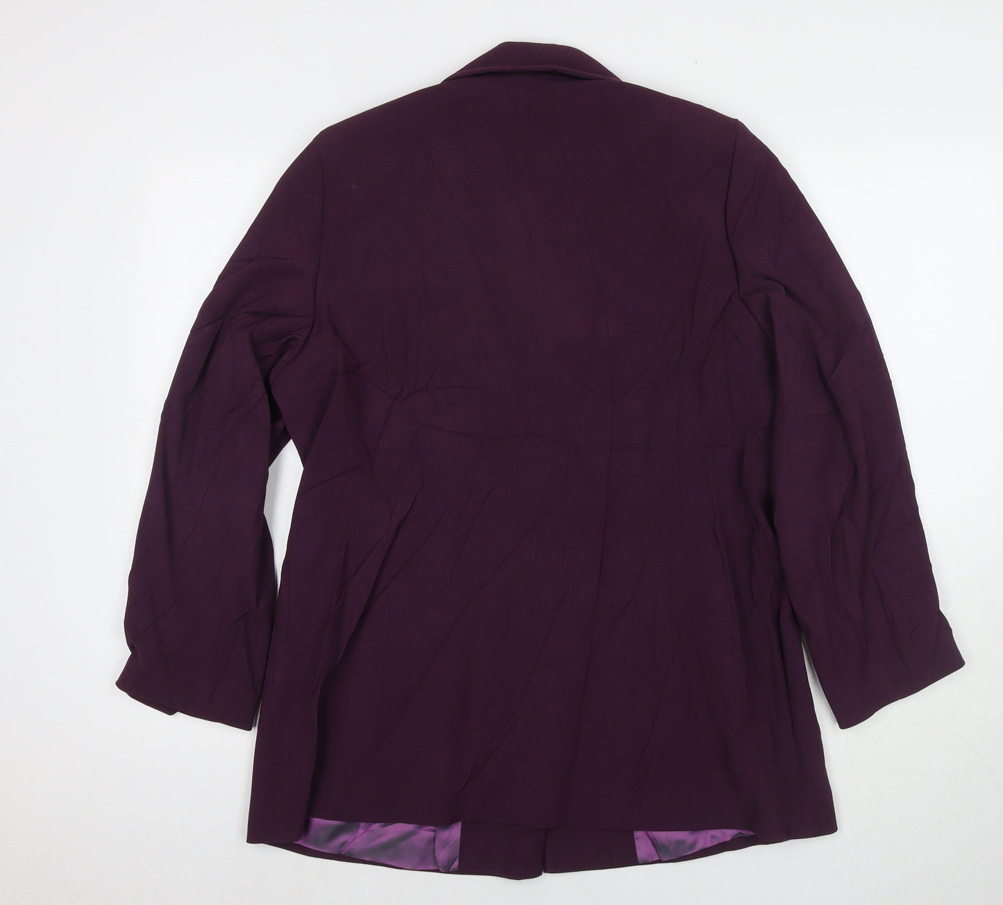Libra Womens Purple Jacket Blazer Size 16 Button