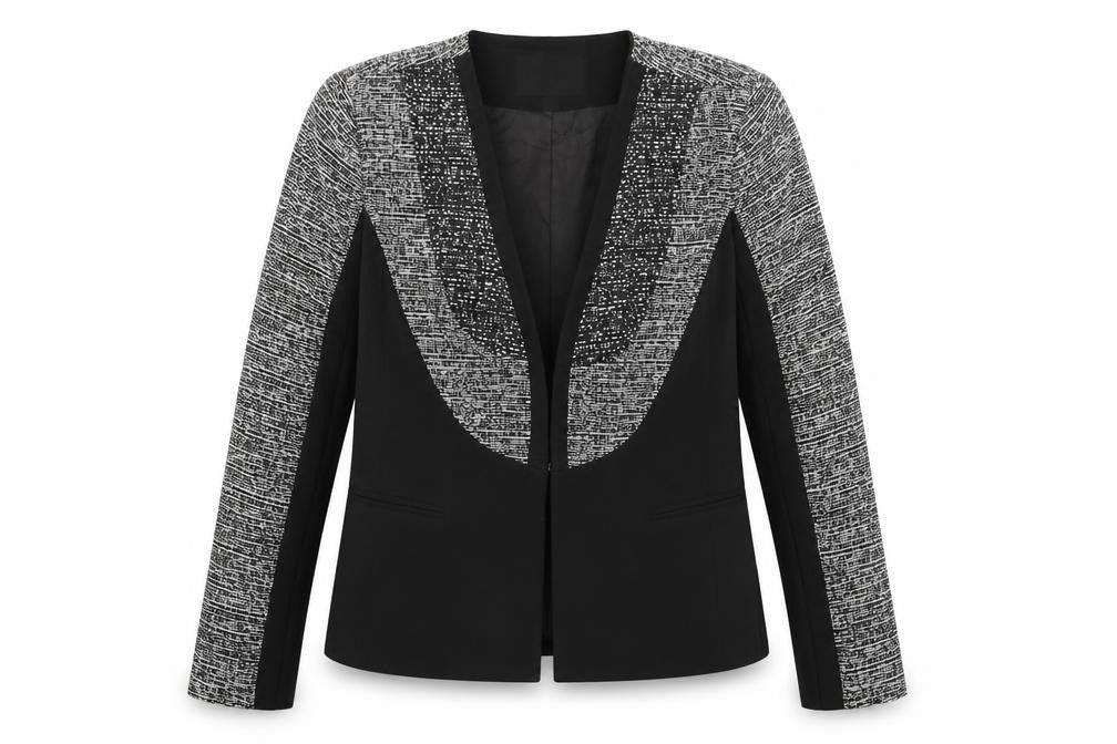 French & Jones Womens Black Kimono Blazer Size 16