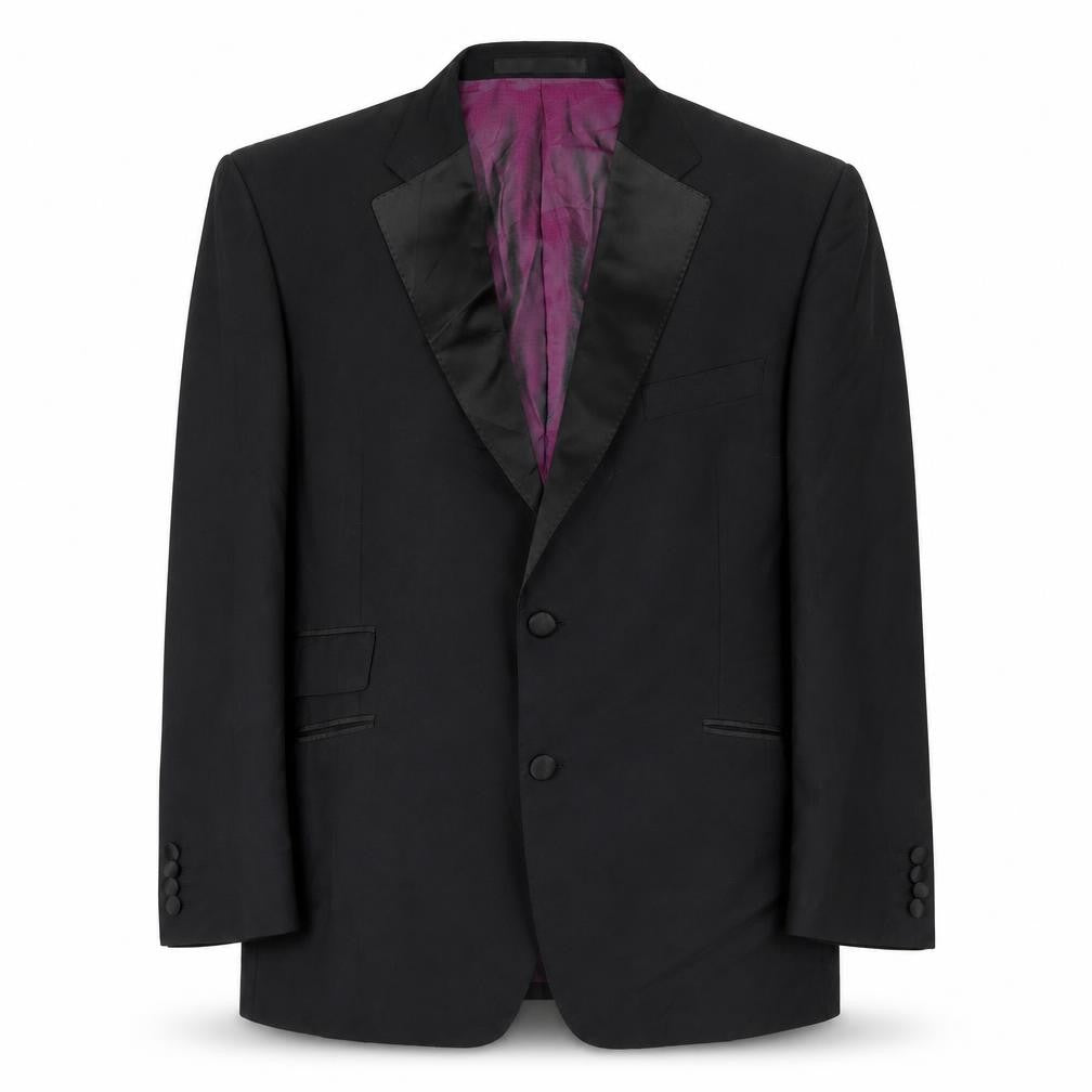 Marks & Spencer Mens Black Wool Jacket Suit Jacket Size 44 Regular
