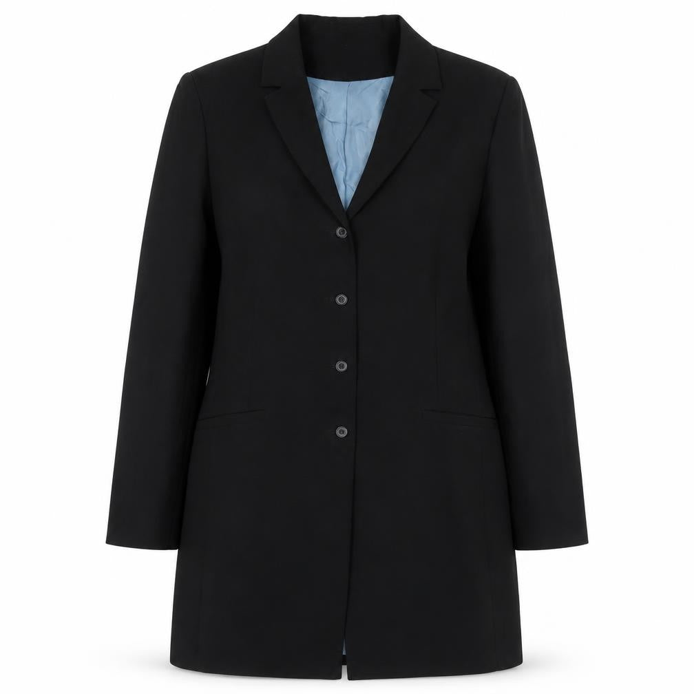 NL Collection Womens Black Jacket Blazer Size 14 Button