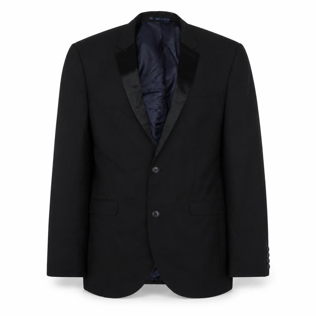 NEXT Mens Black Polyester Jacket Suit Jacket Size 40 Regular