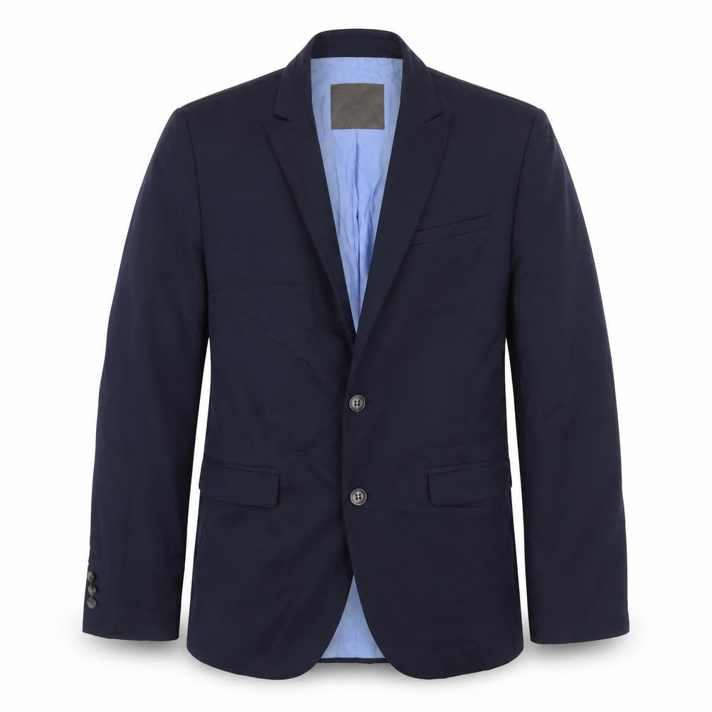 Zara Mens Blue Polyester Jacket Suit Jacket Size 38 Regular