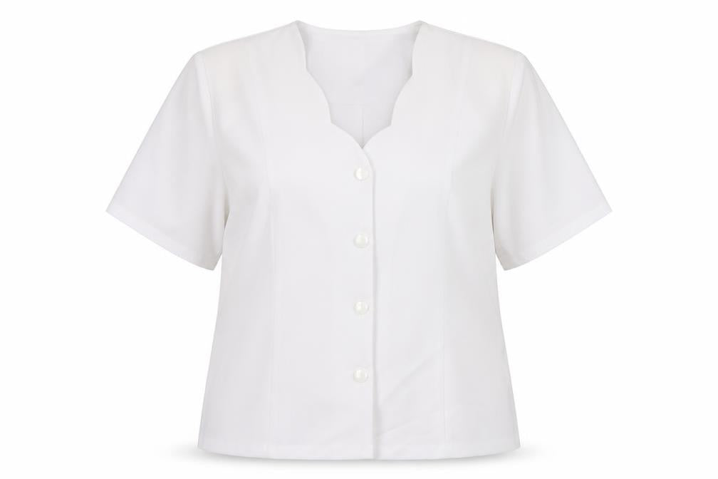 Afibel Womens White Polyester Basic Blouse Size 22 V-Neck
