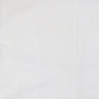 Afibel Womens White Polyester Basic Blouse Size 22 V-Neck