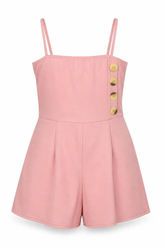 Boohoo Womens Pink Polyester Playsuit One-Piece Size 8