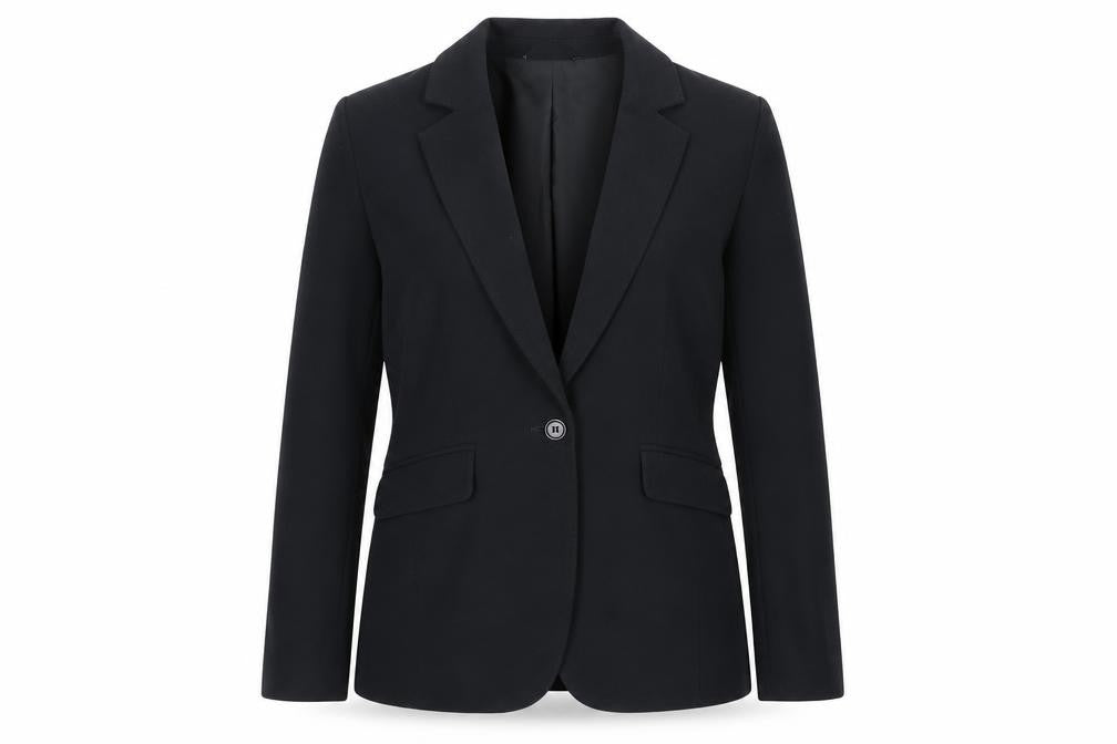 Marks & Spencer Womens Black Jacket Blazer Size 8 Button