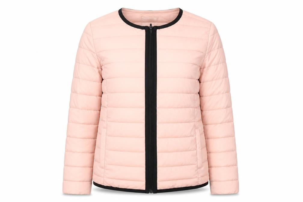 Pep Womens Pink Quilted Jacket Size XL Zip