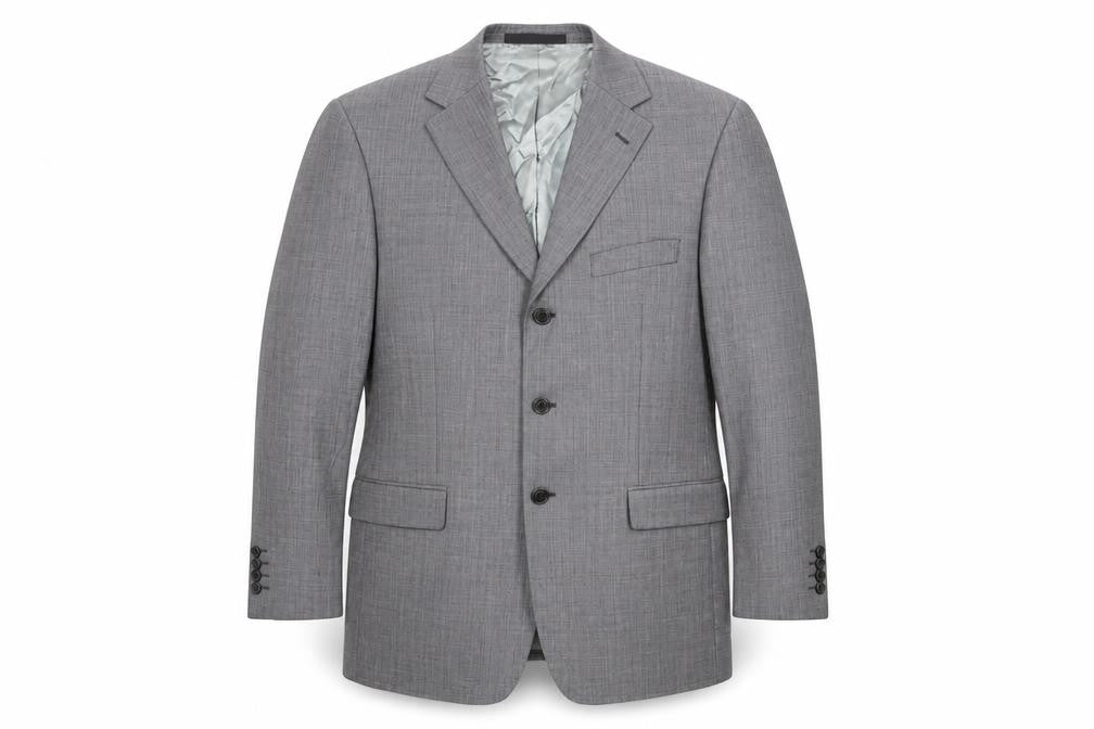 Marks & Spencer Mens Grey Wool Jacket Suit Jacket Size 42 Regular