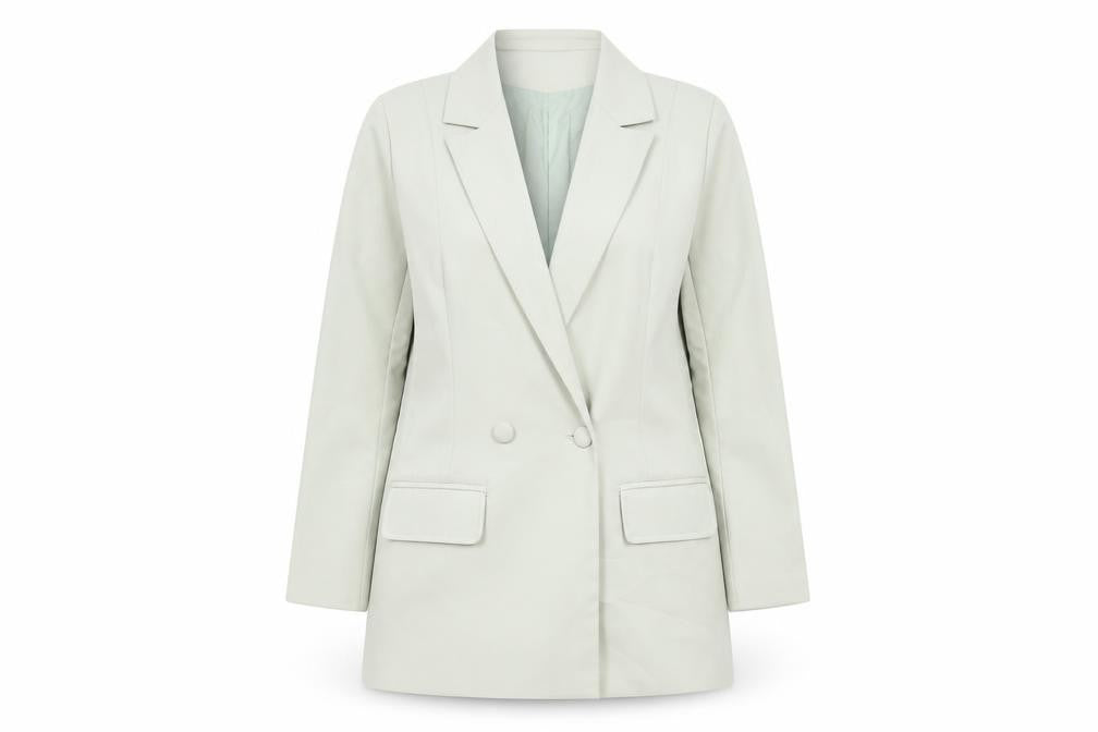 Missguided Womens Green Jacket Blazer Size 12 Button