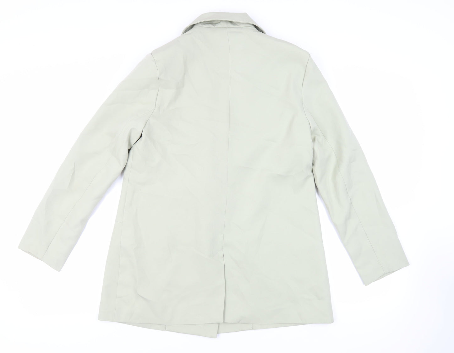 Missguided Womens Green Jacket Blazer Size 12 Button