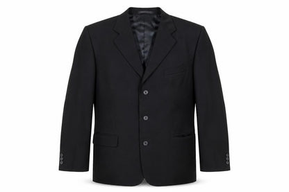 Zantos Mens Black Polyester Jacket Suit Jacket Size 44 Regular