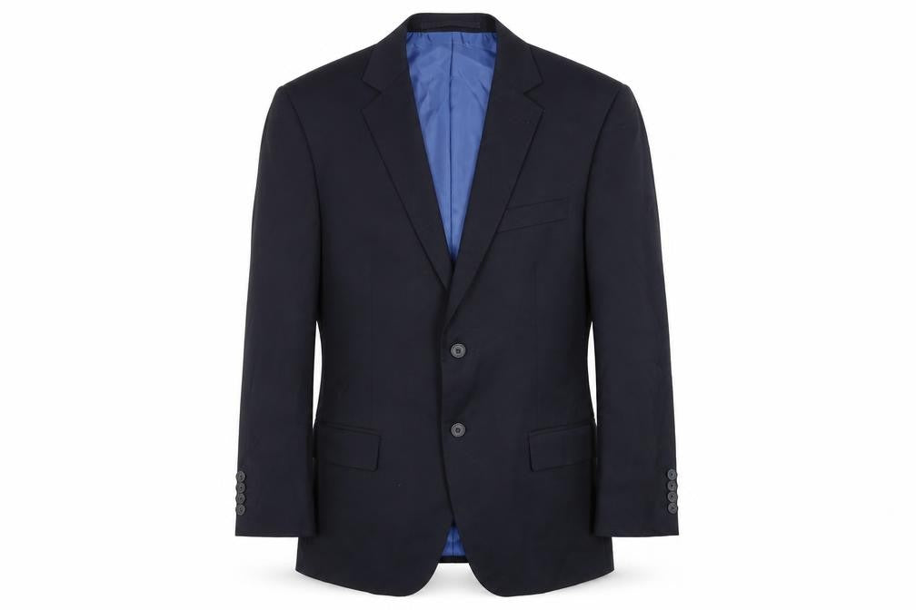 Marks & Spencer Mens Blue Polyester Jacket Suit Jacket Size 42 Regular