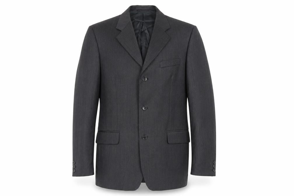 Horne Brothers Mens Grey Polyester Jacket Suit Jacket Size 38 Regular