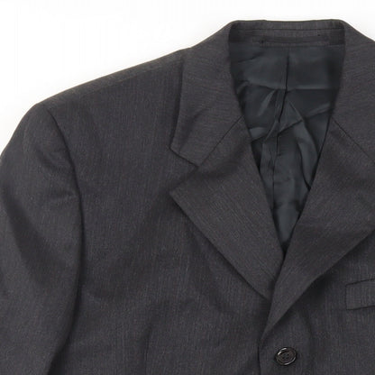 Horne Brothers Mens Grey Polyester Jacket Suit Jacket Size 38 Regular