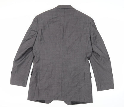 Next Mens Grey Wool Jacket Suit Jacket Size 38 Regular