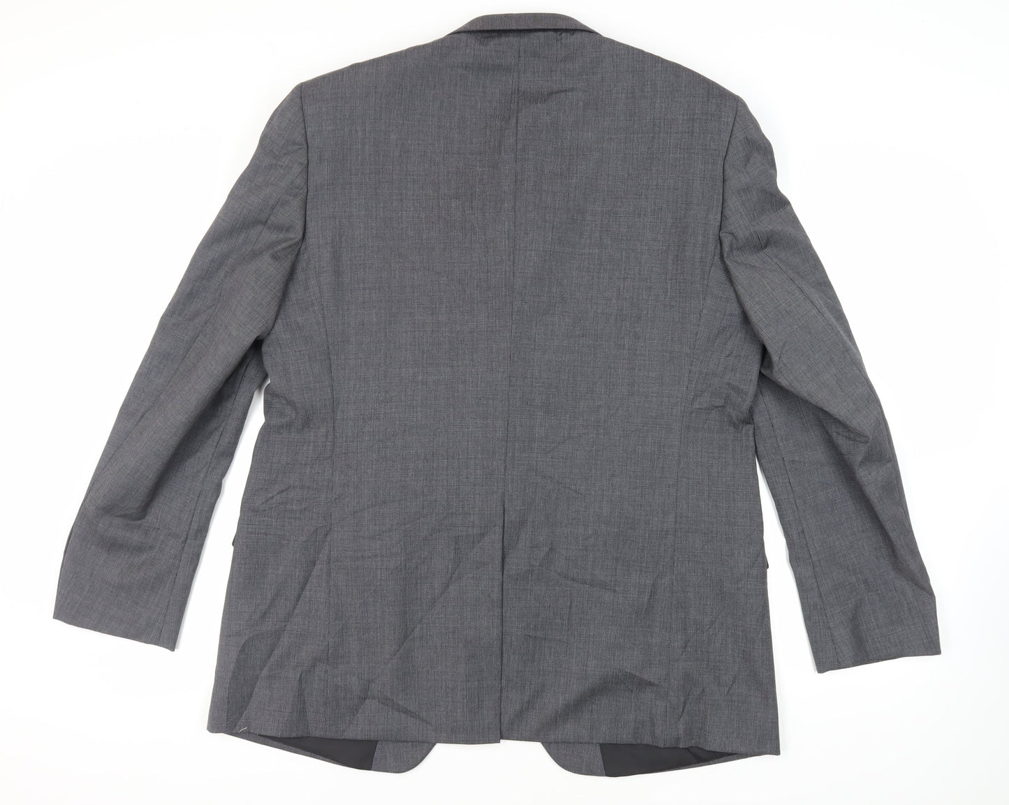 Marks and Spencer Mens Grey Polyester Jacket Suit Jacket Size 46 Regular