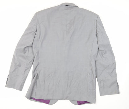 Next Mens Grey Wool Jacket Suit Jacket Size 40 Regular