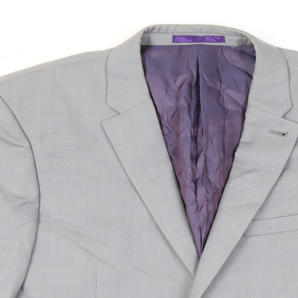 NEXT Mens Grey Wool Jacket Suit Jacket Size 40 Regular