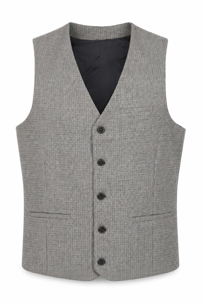 ASOS Mens Grey Geometric Polyester Jacket Suit Waistcoat Size 38 Regular
