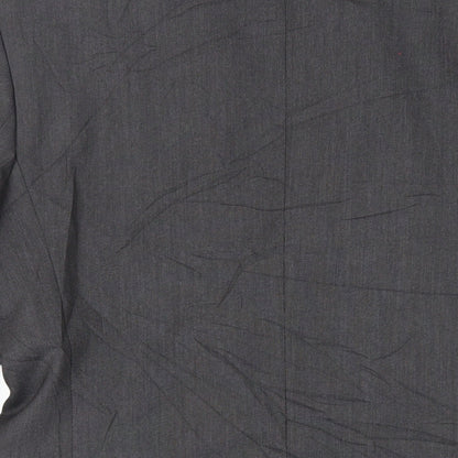 Zara Man Mens Black Polyester Jacket Suit Jacket Size 38 Regular