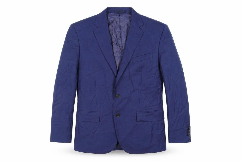 Marks & Spencer Mens Blue Wool Jacket Suit Jacket Size 42 Regular