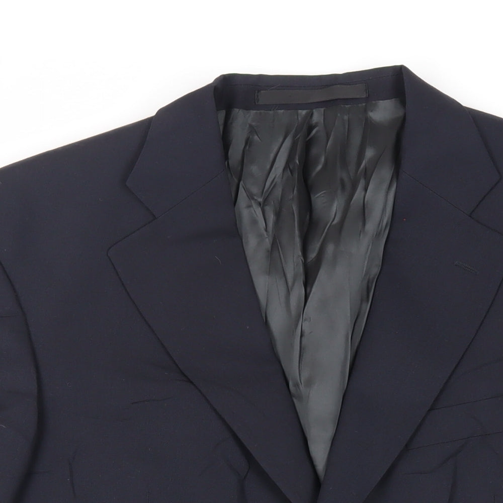 Marks and Spencer Mens Blue Wool Jacket Suit Jacket Size 40 Regular