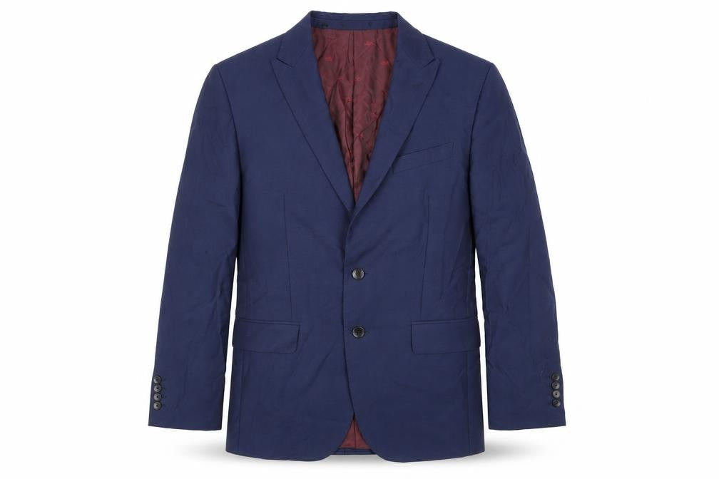 Marks & Spencer Mens Blue Wool Jacket Suit Jacket Size 40 Regular