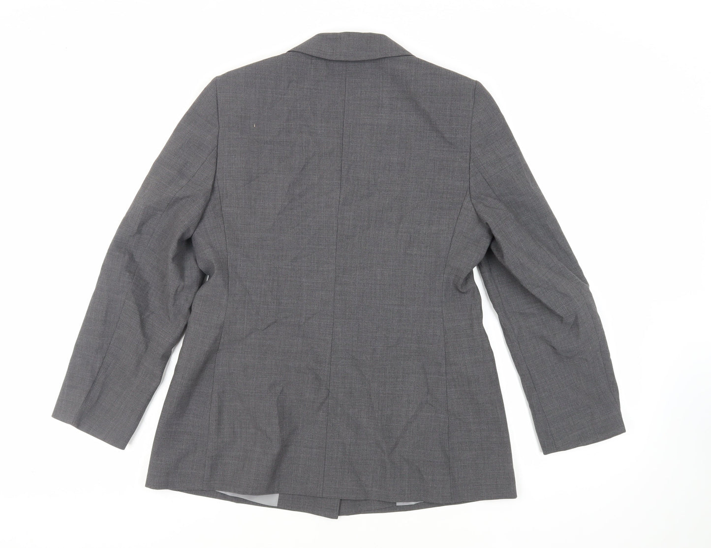 BHS Womens Grey Jacket Blazer Size 12 Button