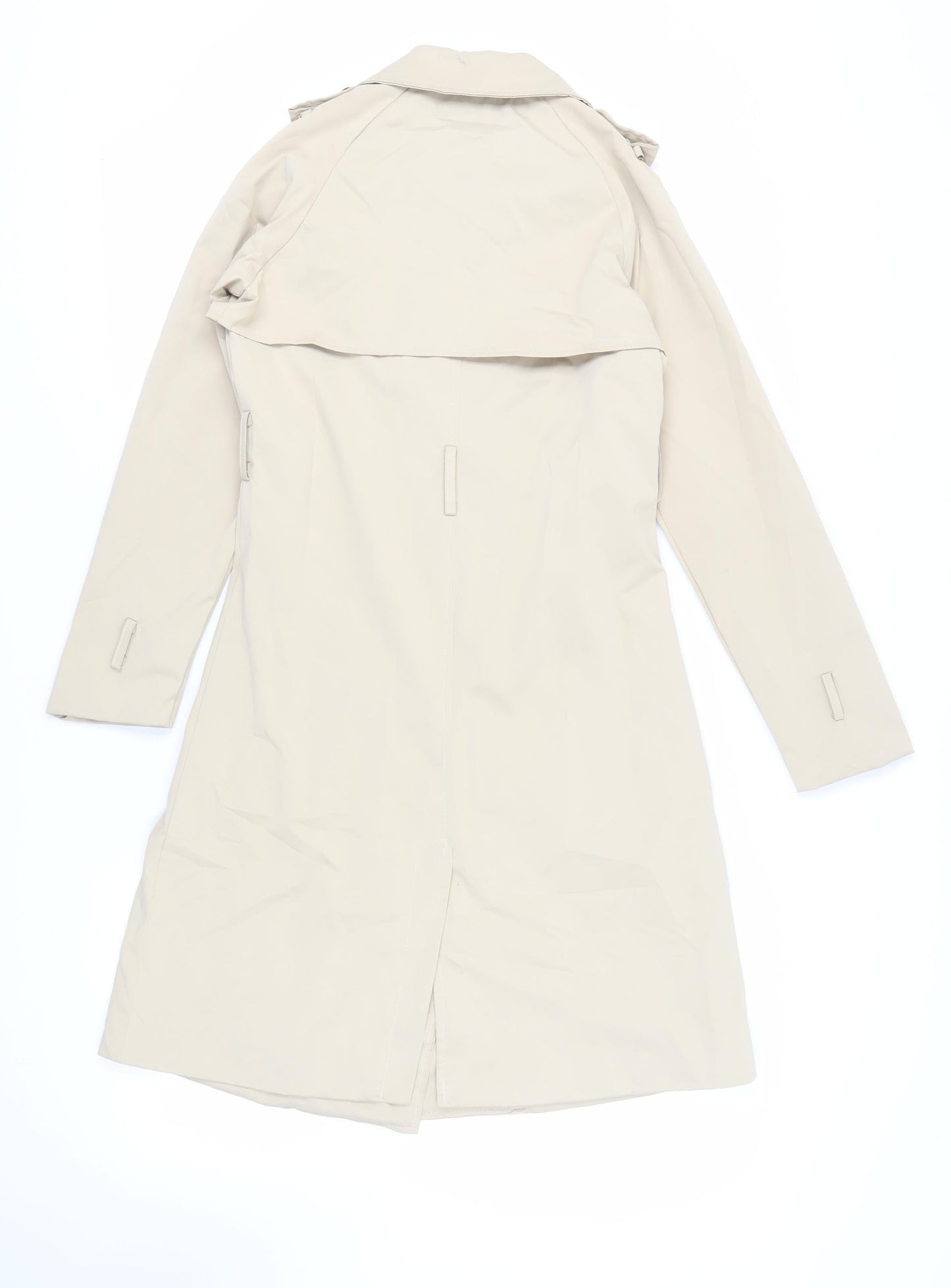 IVIVI Womens Beige Trench Coat Coat Size M Button