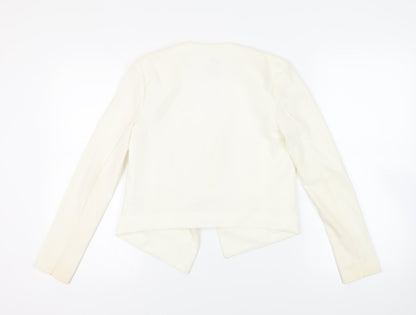 H&M Womens Ivory Jacket Blazer Size 6 - Open