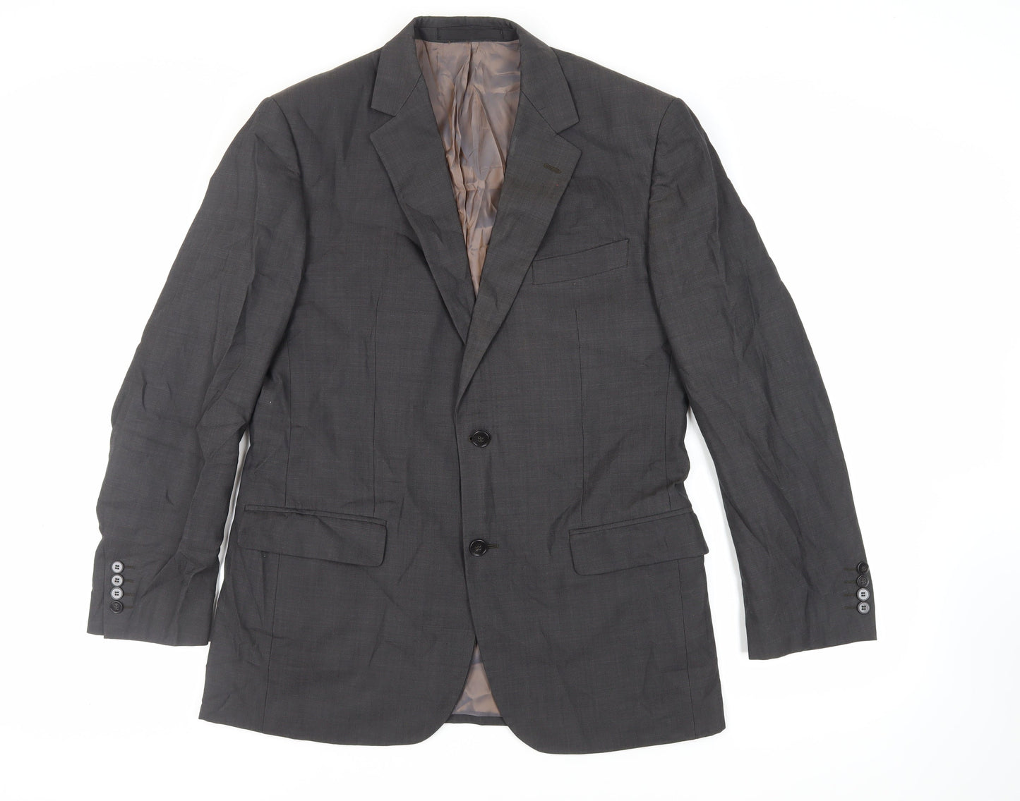 Marks and Spencer Mens Grey Wool Jacket Suit Jacket Size 40 Regular