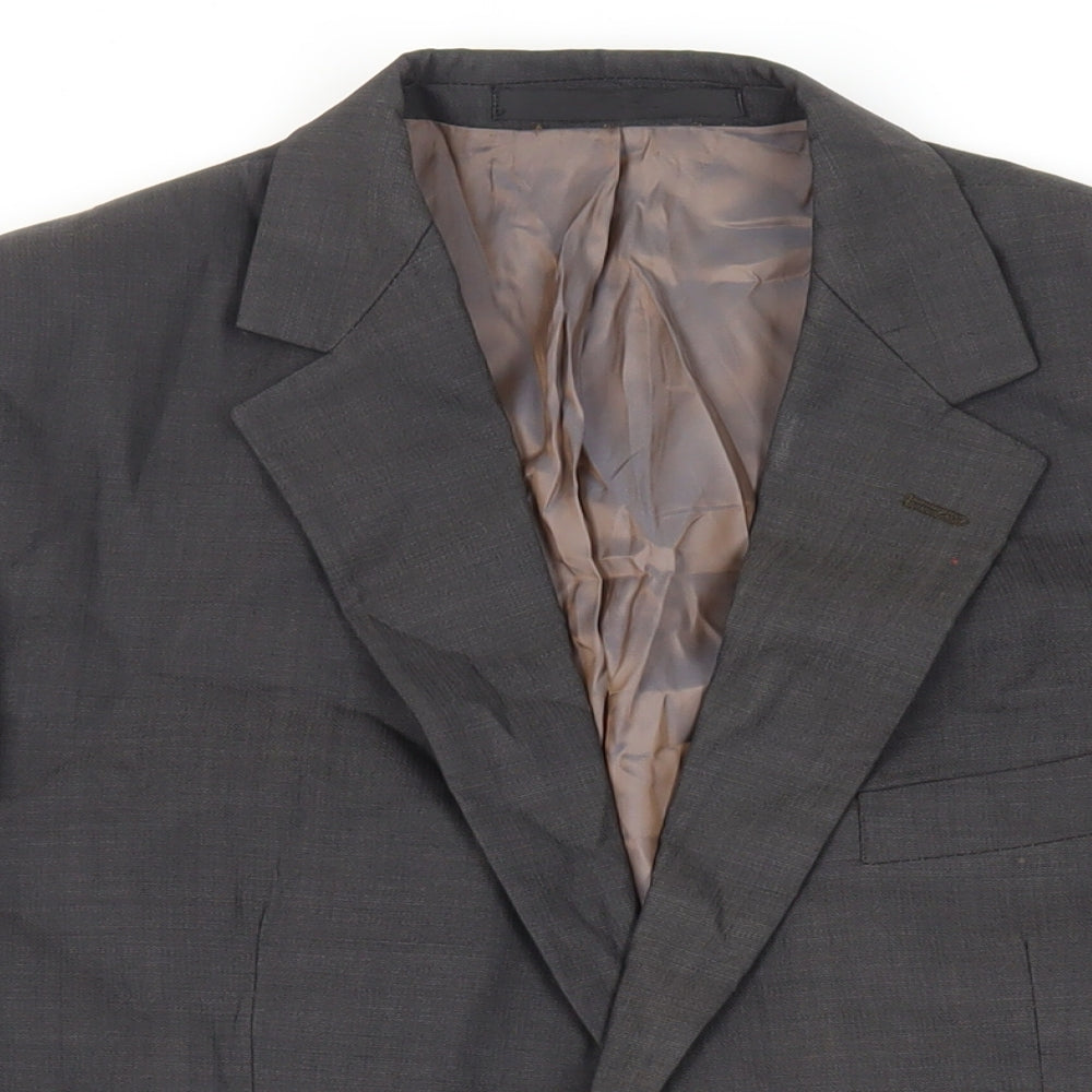 Marks and Spencer Mens Grey Wool Jacket Suit Jacket Size 40 Regular