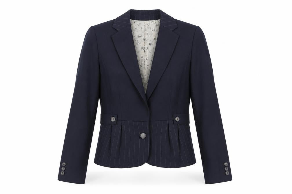 N.W.3 Womens Blue Jacket Blazer Size 8 Button