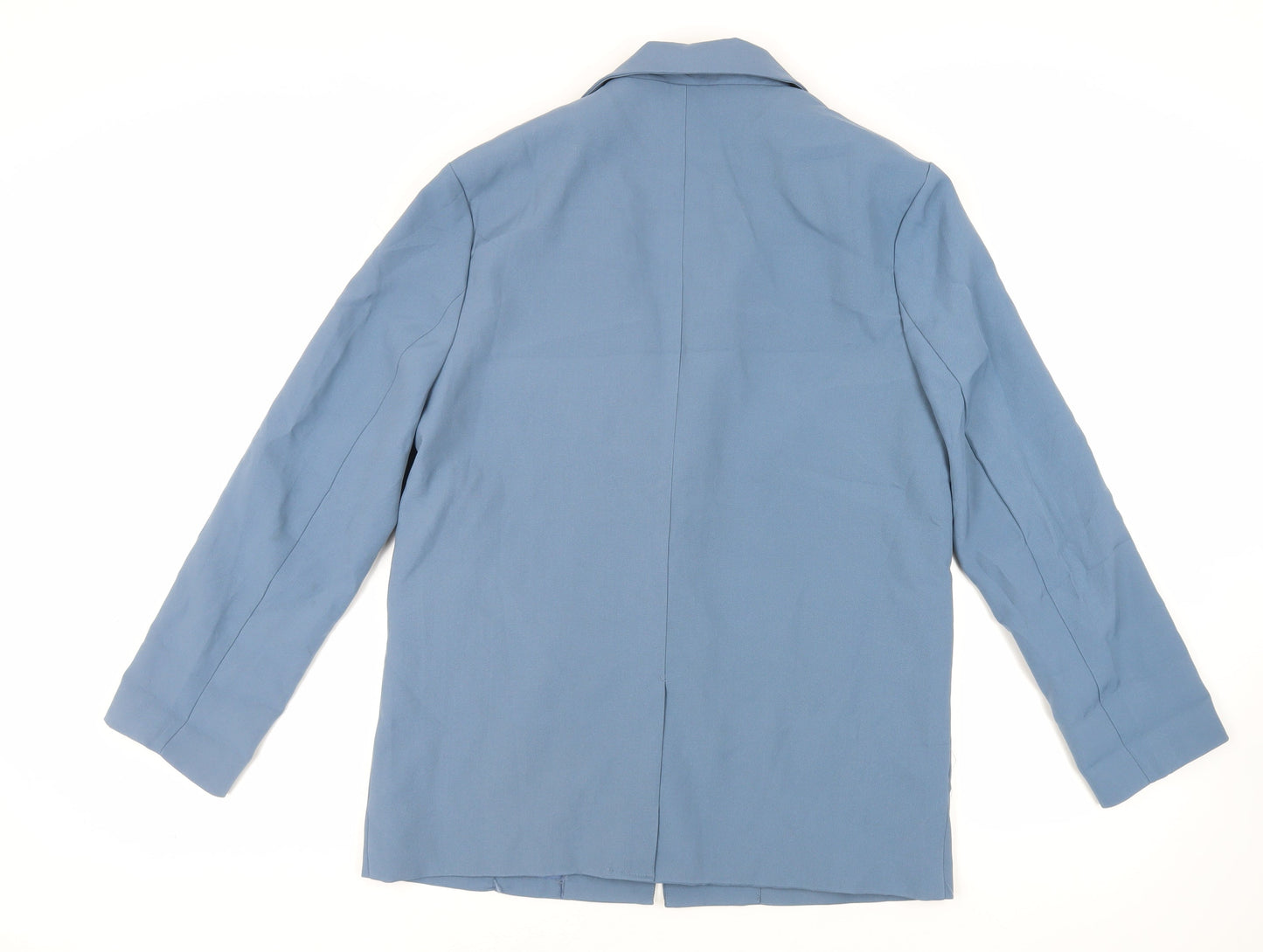 Missguided Womens Blue Jacket Blazer Size 6 Button