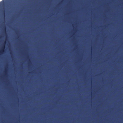 Next Mens Blue Polyester Jacket Suit Jacket Size 42 Regular
