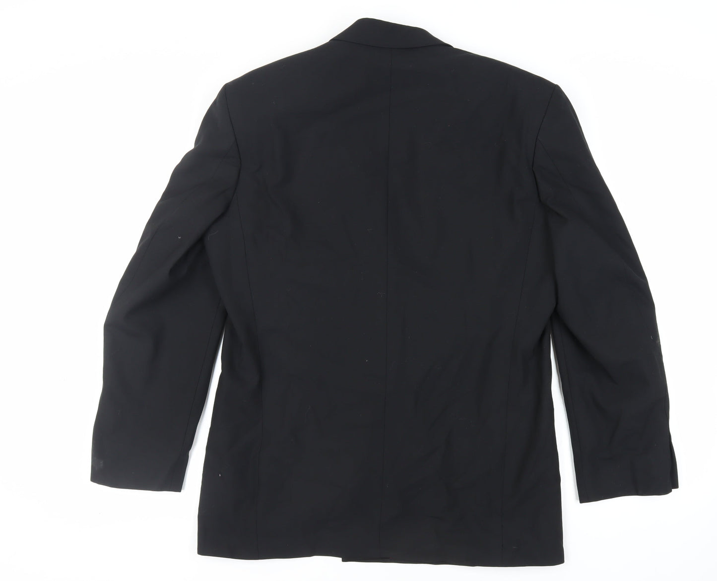 Marks and Spencer Mens Black Polyester Tuxedo Suit Jacket Size 40 Regular