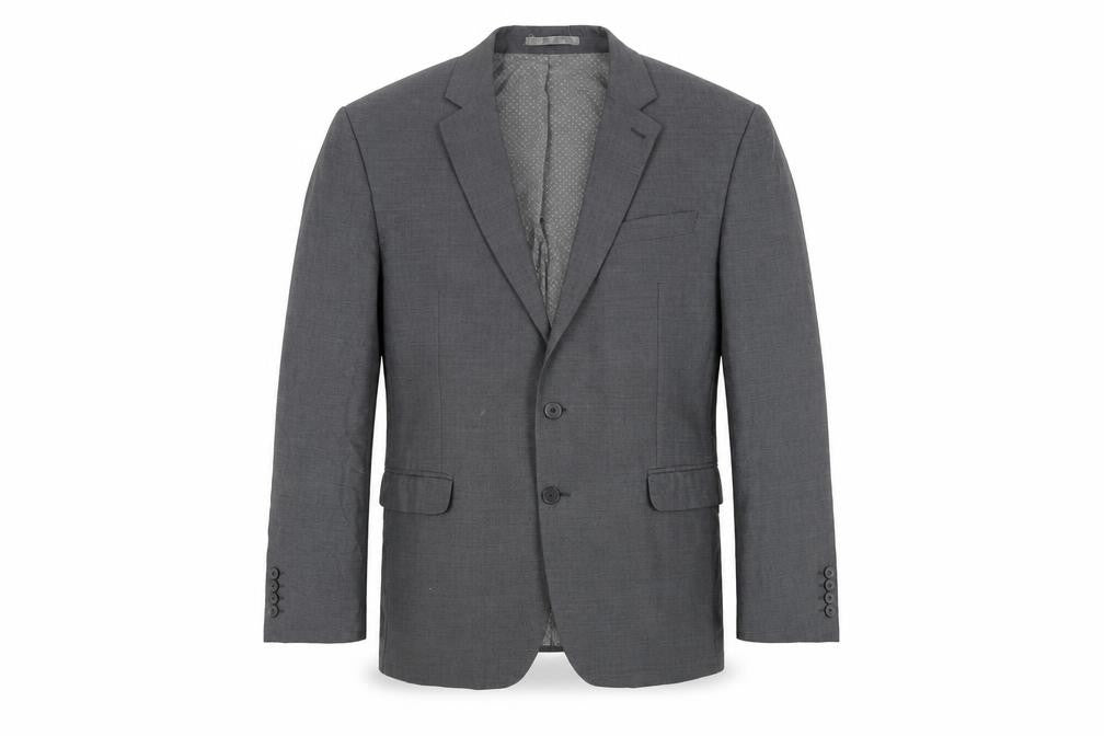 Jeffrey Banks Mens Grey Wool Jacket Suit Jacket Size 42 Regular