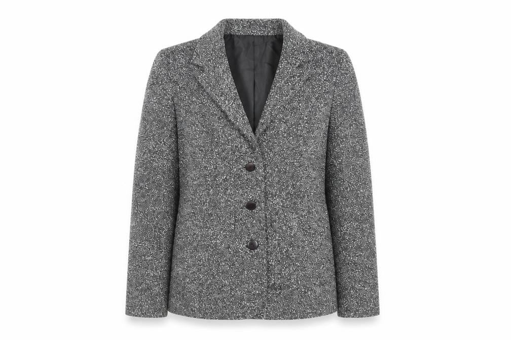 Slimma Womens Grey Jacket Blazer Size 10 Button