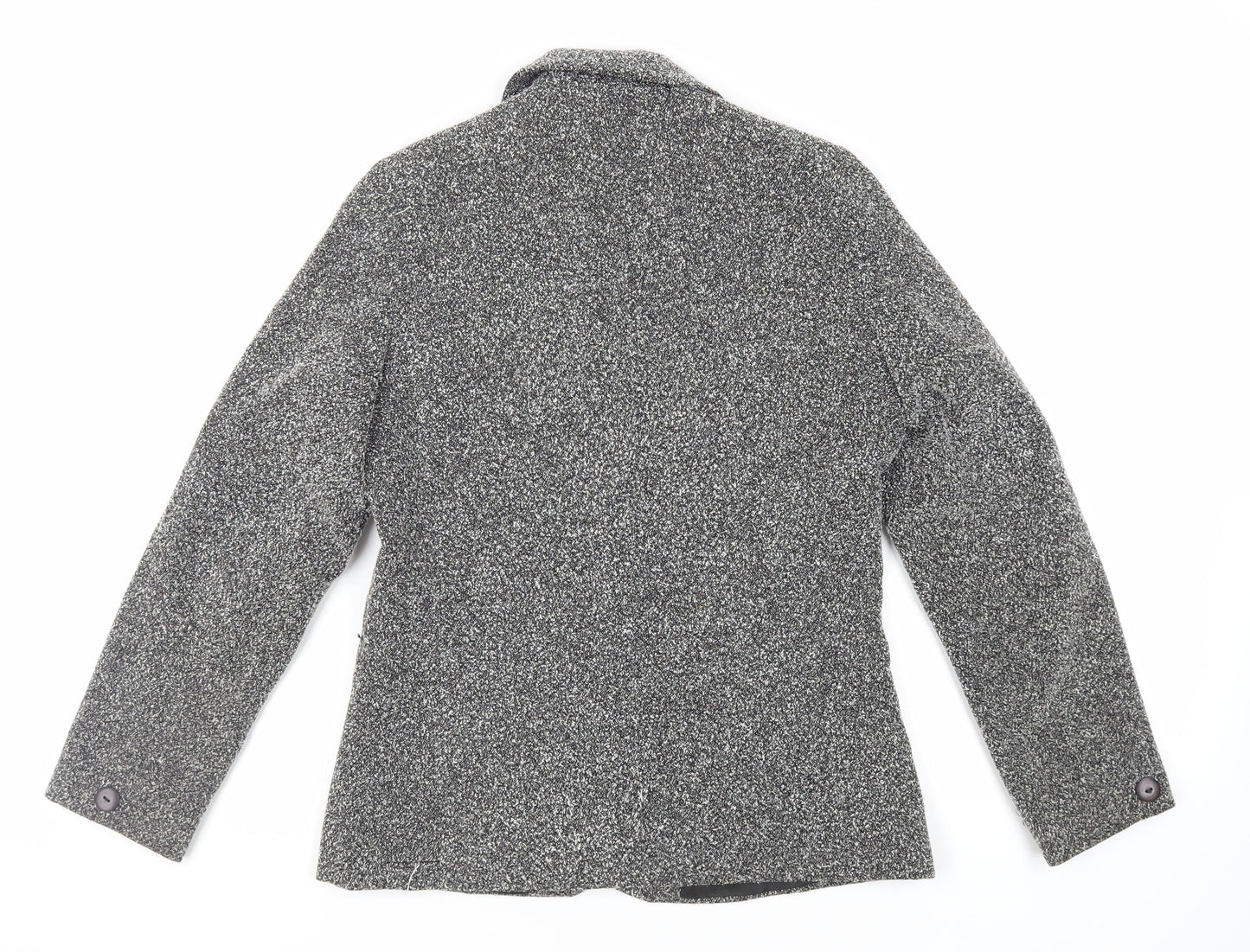 Slimma Womens Grey Jacket Blazer Size 10 Button