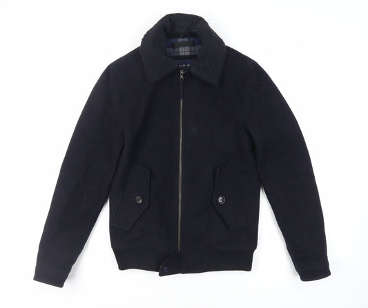 Criminal Mens Blue Jacket Size S Zip