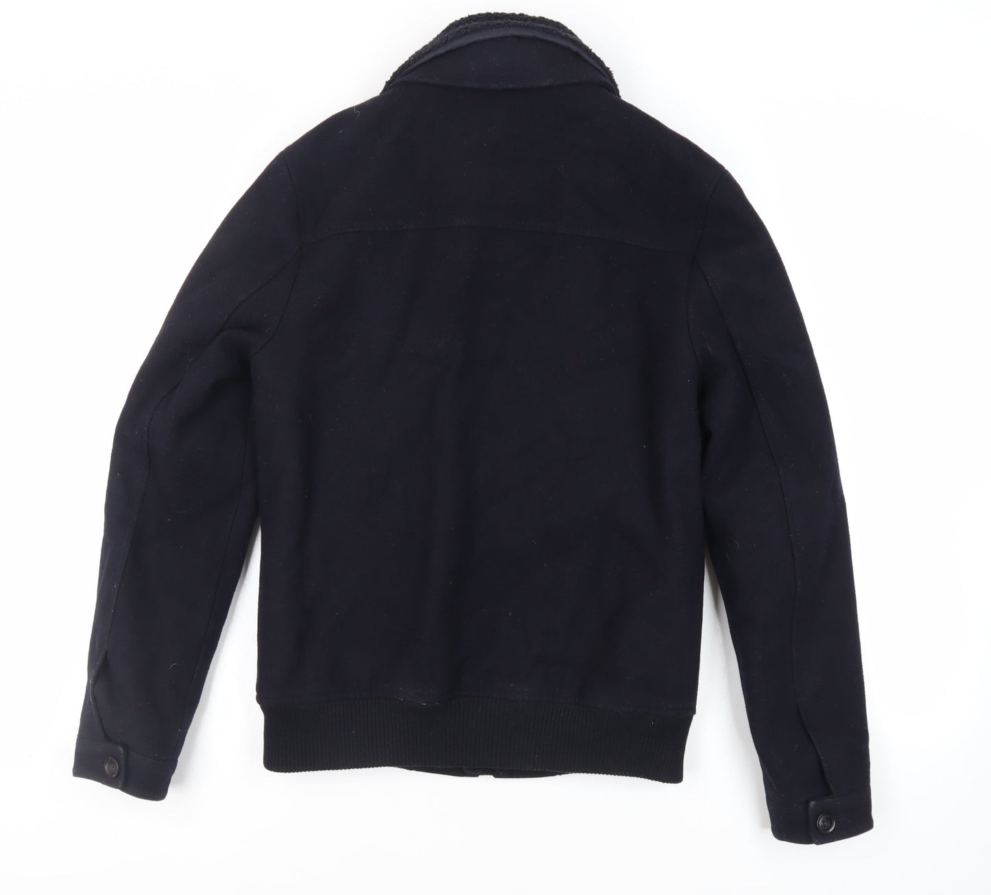 Criminal Mens Blue Jacket Size S Zip