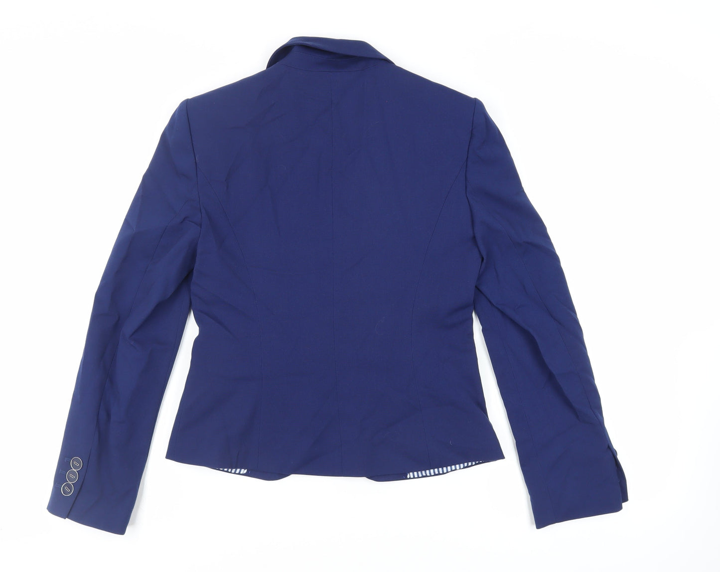 Marks and Spencer Womens Blue Jacket Blazer Size 10 Button