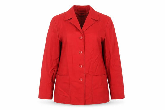 Steinbock Womens Red Jacket Blazer Size M Button - Vintage