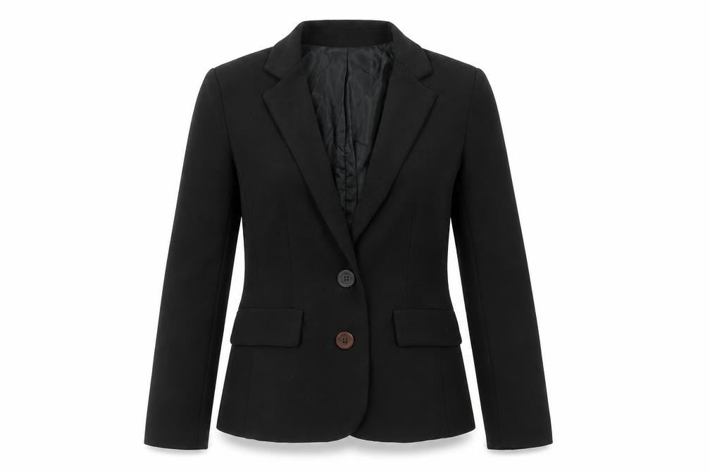 marka MRK Womens Black Jacket Blazer Size S Button