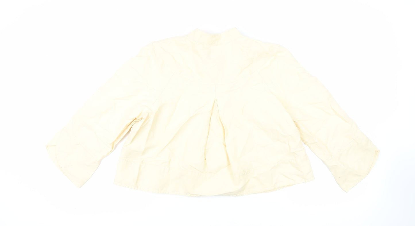 Marks and Spencer Womens Yellow Jacket Size 16 Button
