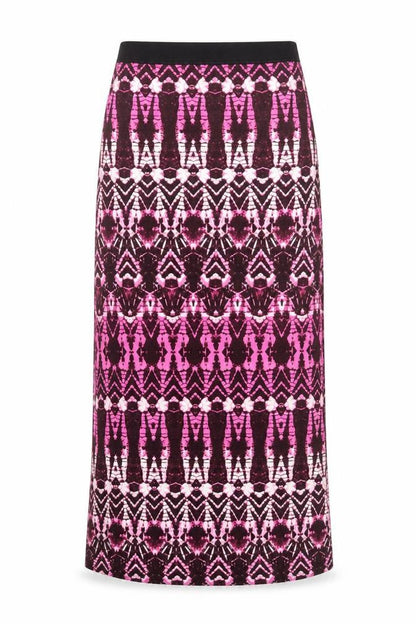 Select Womens Pink Geometric Viscose A-Line Skirt Size 10